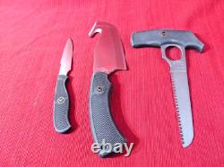 Browning Mod 255 Wasatch 3 Pc Knife Set Guthook Clever & Caper Knife &Saw Japan