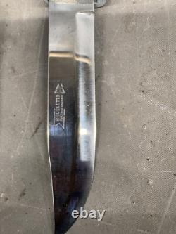 Brusletto Geilo Norge Norway Puuko Hunting Knife Leather Sheath Bowie Buck Fixed