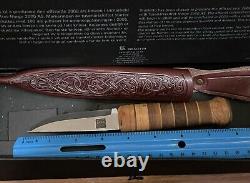 Brusletto Nansen 8 Fixed Blade Knife & Leather Sheath, 3.5 Blade