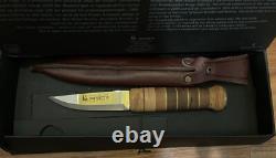 Brusletto Nansen 8 Fixed Blade Knife & Leather Sheath, 3.5 Blade