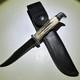 Buck 102 Fixed Blade Woodsman Knife Vintage Rare withLeather Sheath Stag Handle