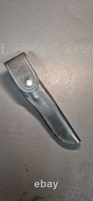Buck 105 Fixed Blade Hunting Knife Stag Antler Handle 1972-86