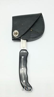 Buck 106 Hatchet Hunter Axe Black Original Leather Sheath Made in USA