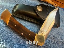 Buck 112 Ranger Knife Vintage 1972-1973 3 Line No Dot Stamp Nice Condition USA