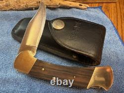 Buck 112 Ranger Knife Vintage 1972-1973 3 Line No Dot Stamp Nice Condition USA