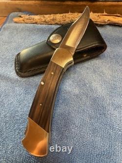 Buck 112 Ranger Knife Vintage 1972-1973 3 Line No Dot Stamp Nice Condition USA