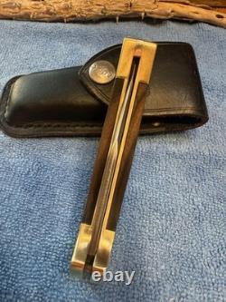 Buck 112 Ranger Knife Vintage 1972-1973 3 Line No Dot Stamp Nice Condition USA