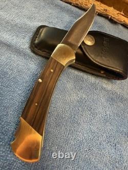Buck 112 Ranger Knife Vintage 1972-1973 3 Line No Dot Stamp Nice Condition USA