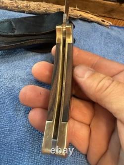 Buck 112 Ranger Knife Vintage 1972-1973 3 Line No Dot Stamp Nice Condition USA