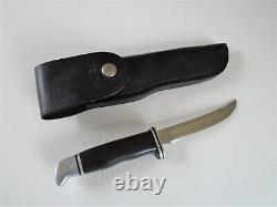 Buck 118 Knife Fixed Blade Personal Hunting Skinning Leather Sheath USA 1972-86