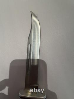 Buck 120 General Fixed Blade Hunting Knife with Leather Sheath Vintage