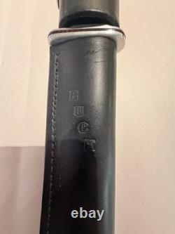 Buck 120 General Fixed Blade Hunting Knife with Leather Sheath Vintage
