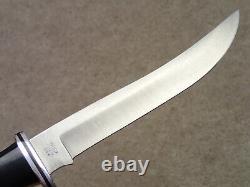 Buck 121 USA Vintage Fixed Knife Early 1990's Nice with Sheath