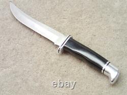 Buck 121 USA Vintage Fixed Knife Early 1990's Nice with Sheath