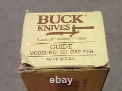 Buck 121 USA Vintage Fixed Knife Early 1990's Nice with Sheath