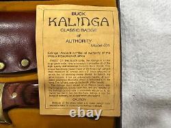 Buck 401 Kalinga Knife With Leather Sheath In Original Box Never Used