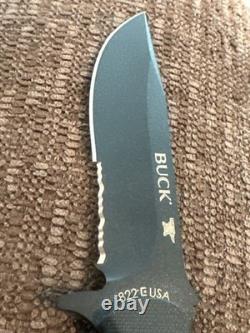 Buck 822 Sentry Tactical Fixed Blade Knife MOLLE Compatible Sheath U. S. A