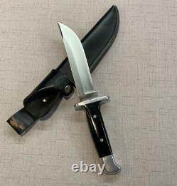 Buck Knives 124 Frontiersman Fixed Blade Knife With Black Leather Sheath