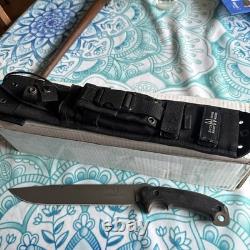 Buck Knives Ron Hood 060 Hoodlum 5160 Carbon Steel Knife Sheath USA Made. 2015