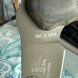 Buck Knives Ron Hood 060 Hoodlum 5160 Carbon Steel Knife Sheath USA Made. 2015