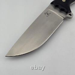 Busse NANO Fusion Badger Attack Fixed Blade Knife 5 INFI Blade Wood/G10 Scales