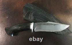 CAS Claudio Sobral Custom San Mai Camp Knife with Sheath Excellent Preowned New
