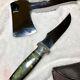 CASE KNIFE CASE Tested XX Combo Knife Hatchet Axe Leather Sheath Set. Rare