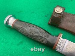 CASE TESTED xx VINTAGE 1920-40 only very RARE HUNTING knife & original SHEATH