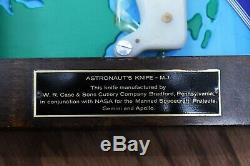CASE XX NASA Apollo Space Model 1966 ASTRONAUT KNIFE M-1 Signatures All Over It