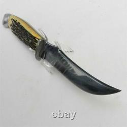 CASE XX USA 1960th model 523-5 hunter-skinner knife, stag handle, orig sheath
