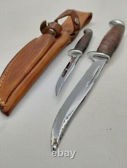 CASE XX USA 1965-69 Piggyback Twin Fixed Bade Knife Set 316-5 & M3F