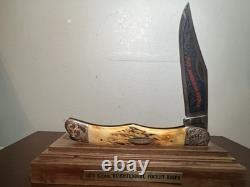 CASE XX USA 1976 THE AMERICAN SPIRIT 5165 Stag Folding Hunter Knife Bicentennial