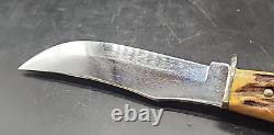 CASE XX USA 523-5 Stag Razor Edge Fixed Blade Hunting Knife w Orig Sheath