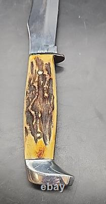 CASE XX USA 523-5 Stag Razor Edge Fixed Blade Hunting Knife w Orig Sheath