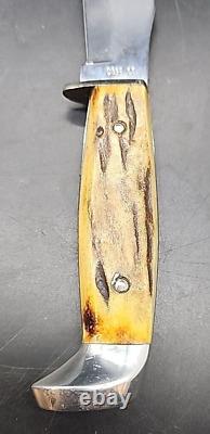 CASE XX USA 523-5 Stag Razor Edge Fixed Blade Hunting Knife w Orig Sheath