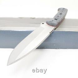 CELTIBERO BLACK Premium Outdoor/Survival/Hunting Knife Micarta Handle C59