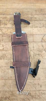 CFK Handmade AUS 10 Custom SHEEP HORN TURQUOISE Western Bowie Hunting Knife-Set