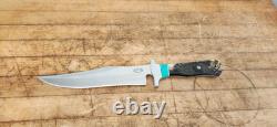 CFK Handmade AUS 10 Custom SHEEP HORN TURQUOISE Western Bowie Hunting Knife-Set