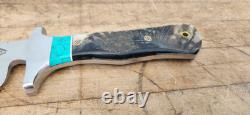 CFK Handmade AUS 10 Custom SHEEP HORN TURQUOISE Western Bowie Hunting Knife-Set