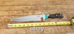 CFK Handmade AUS 10 Custom SHEEP HORN TURQUOISE Western Bowie Hunting Knife-Set