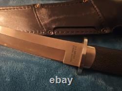 COLD? STEEL Japan 1998 Magnum Tanto IX AUS8 9 blade, leather sheath RARE