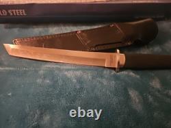 COLD? STEEL Japan 1998 Magnum Tanto IX AUS8 9 blade, leather sheath RARE