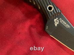 CRKT 2709 Clever Girl Fixed Blade Knife with Sheath Black