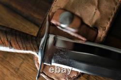 CUSTOM FIXED BLADE KNIFE DAGGER by JOHNNY HAMLET OF CLUTE TX with CUSTOM SHEATH