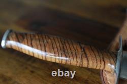 CUSTOM FIXED BLADE KNIFE DAGGER by JOHNNY HAMLET OF CLUTE TX with CUSTOM SHEATH