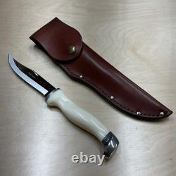 CUTCO 1769 KC Serrated Hunting Knife Olen, N. Y. USA White Handle