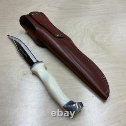 CUTCO 1769 KC Serrated Hunting Knife Olen, N. Y. USA White Handle