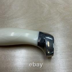 CUTCO 1769 KC Serrated Hunting Knife Olen, N. Y. USA White Handle