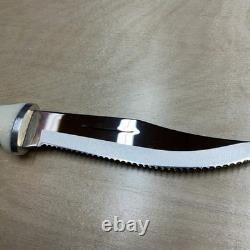 CUTCO 1769 KC Serrated Hunting Knife Olen, N. Y. USA White Handle