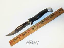 CUTCO HUNTING KNIFE #1769 D86 DD EDGE, WithLEATHER SHEATH NEVER USED